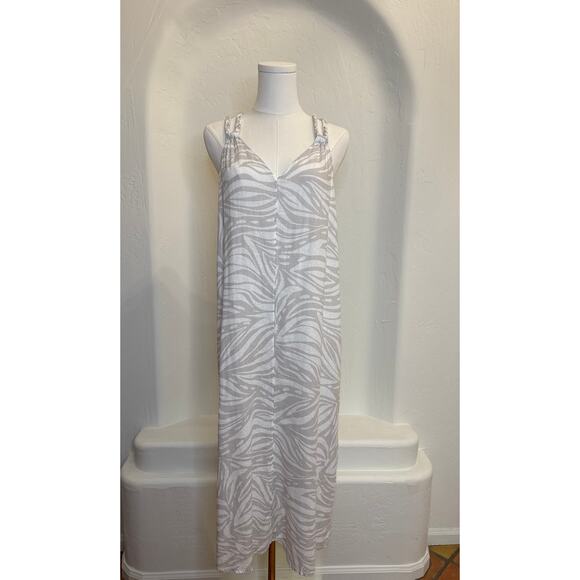 Rachel Zoe Neutral Print Braided Strap Maxi Dress – Size Small - Picture 1 of 4
